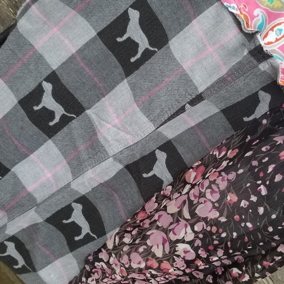 Dog print boho Tunic Upcycled - Picture 5 of 7